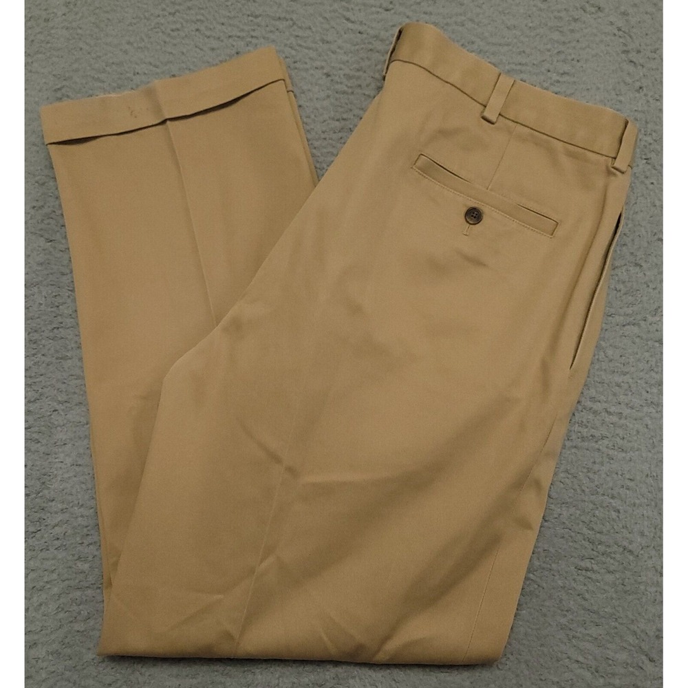 Brooks Brothers Advantage Chino Elliot Mens 36x30 (36x30) Pants Beige‎ Cotton